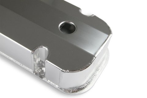 Mr. Gasket Aluminum Valve Covers 6830G Covers, Tall, Perimeter Bolt Mounting, Fabricated Aluminum, Natural, Chevy, Big Block, Pair thumbnail 4