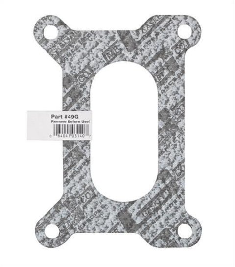 Mr. Gasket Carburetor Base Gaskets 49G Gasket, Base, Cellulose/Nitrile Composite, Open Center, Holley 2-barrel, Each
