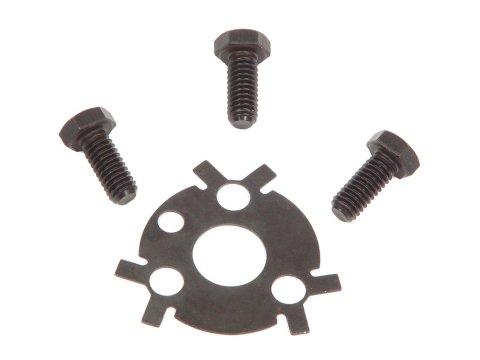 Mr. Gasket Cam Locking Plate and Bolt Kits 948G Camshaft Lock Plate, Steel, Black Oxide, Chevy, Kit thumbnail 1
