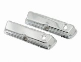 Mr. Gasket Chrome Valve Covers 9804 Covers, Stock Height, Steel, Chrome, Plain, Ford, Small Block, Pair thumbnail 2
