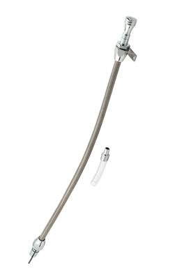 Mr. Gasket Braided Stainless Transmission Dipsticks 9703G Dipstick, Steel, Natural, TH350, Each