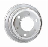 Mr. Gasket Chrome Plated Crank Pulleys 8827 Crankshaft Pulley, V-belt Style, 1-groove, Steel, Plated, 6.500 in. O.D., Ford, 260, 289, Each thumbnail 2