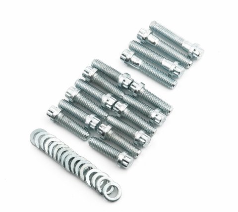 Mr. Gasket 12-Point Intake Manifold Bolt Kits 6093MRG Bolts, Manifold, Steel, Zinc Plated, Head, Chevy, Big Block, Kit