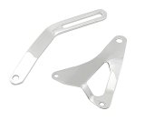 Mr. Gasket Alternator Brackets 5185 Bracket, Chrome, Upper, Ford, Small Black, OEM Style, Set thumbnail 1