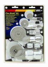 Mr. Gasket Flex-Braid Hose Sleeving Kits 8092 Sleeve, Sleeving, Silver, Kit thumbnail 2