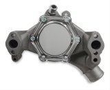 Mr. Gasket Mechanical Water Pumps 7012NG Pump, Mechanical, High-Volume, Long, Small Block, Iron, Black, Each thumbnail 7
