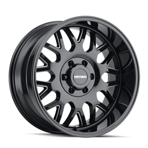 Mayhem Tripwire 8110 Gloss Black Wheel with Milled Accents 20x10 MAYHEM TRIPWIRE GLOSS BLACK/MILLED SPOKES 20X10 5-139.7/5-150 -19MM 110MM