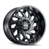 Mayhem Essex 8112 Gloss Black Wheels with Milled Accents 20x10 MAYHEM ESSEX GLOSS BLACK/MILLED SPOKES 20X10 5-127/5-139.7 -19MM 87.1MM thumbnail 1