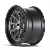 Mayhem Flat Iron 8301 Series Matte Black Wheels with Dark Tint Face 17x9 Wheels, (8301) W/ 17X9 6-135 -6Mm 87.1Mm thumbnail 2
