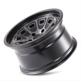 Mayhem Flat Iron 8301 Series Matte Black Wheels with Dark Tint Face 17x9 Wheels, (8301) W/ 17X9 6-135 -6Mm 87.1Mm thumbnail 3
