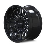 Mayhem Utopia 8114 Gloss Black Wheels with Milled Accents 20x9 MAYHEM UTOPIA GLOSS BLACK/MILLED 20X9 8-180 0MM 124.2MM thumbnail 2