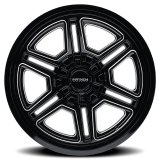 Mayhem Hermosa 8117 Gloss Black Wheels with Milled Accents 20x12 MAYHEM HERMOSA BLACK MILLED 20X12 5-114.3/5-127 -44MM 87MM thumbnail 2
