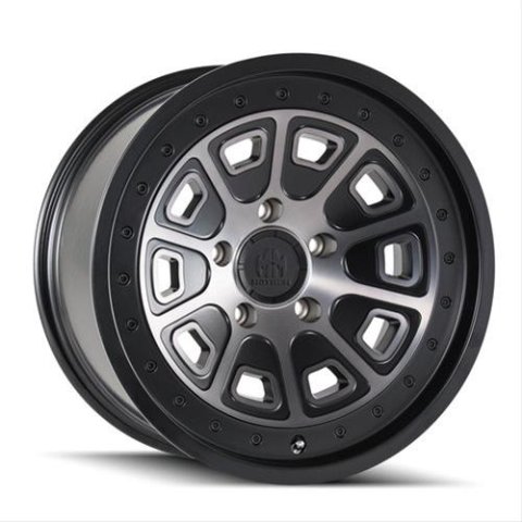 Mayhem Flat Iron 8301 Series Matte Black Wheels with Dark Tint Face 17x9 Wheels, (8301) W/ 17X9 5-114.3 -6Mm 72.6Mm thumbnail 1