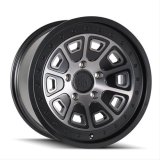 Mayhem Flat Iron 8301 Series Matte Black Wheels with Dark Tint Face 17x9 Wheels, (8301) W/ 17X9 5-114.3 -6Mm 72.6Mm thumbnail 1