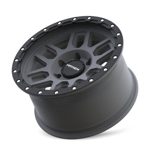 Mayhem Delta 8304 Matte Gunmetal Wheels with Black Rings 17x9 Wheel, 8304, 17 in. x 9 in., Aluminum, Matte, Gunmetal, 5.00 in. Backspace, 3.43 in. Center Bore, 0.00mm, 6 x 135mm, Each thumbnail 2