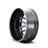 Mayhem Cogent 8107 Dually Gloss Black Wheels with Milled Accents 20x8.25 Wheel, 8107, 20 in. x 8.25 in., Aluminum, Gloss, Machined, Black, -4.51 in. Backspace, 4.92 in. Center Bore, -232.00mm, 8 x 170mm, Each thumbnail 2