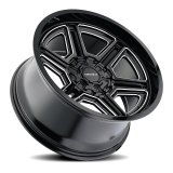 Mayhem Hermosa 8117 Gloss Black Wheels with Milled Accents 20x10 MAYHEM HERMOSA BLACK MILLED 20X10 5-114.3/5-127 -25MM 87MM thumbnail 3