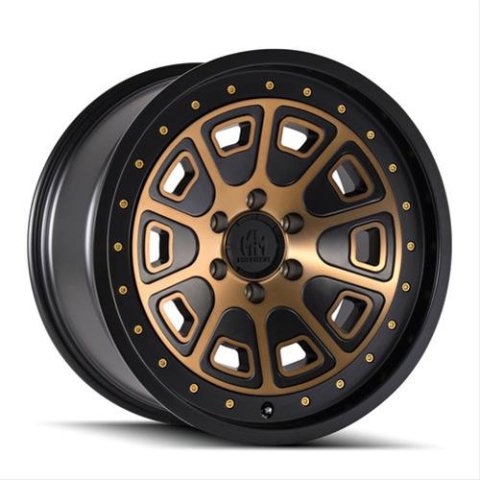 Mayhem Flat Iron 8301 Series Matte Black Wheels with Bronze Tint Face 20x9 Wheels, (8301) W/ Brozne 20X9 6-135 0Mm 87.1Mm thumbnail 1
