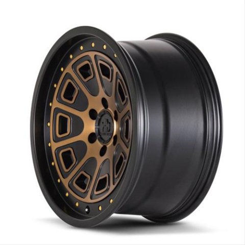 Mayhem Flat Iron 8301 Series Matte Black Wheels with Bronze Tint Face 20x9 Wheels, (8301) W/ Brozne 20X9 6-135 0Mm 87.1Mm thumbnail 2