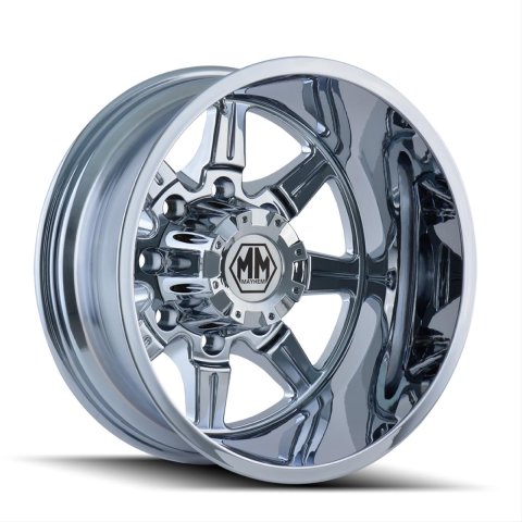 Mayhem Monstir 8101 Series Chrome Dually Wheels 22x8.25 Wheel, MONSTIR REAR CHROME 22X8.25 8-170 -160mm 124.9mm thumbnail 2