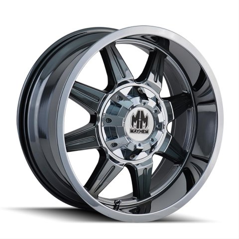 Mayhem Monstir 8101 Series Chrome Dually Wheels 19.5x6.75 Wheel, MONSTIR FRONT CHROME 19.5X6.75 8-210 102mm 154.2mm thumbnail 1