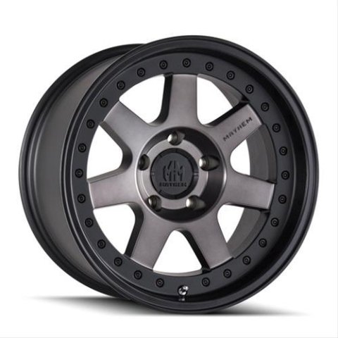 Mayhem Prodigy 8300 Series Matte Black Wheels with Dark Tint Face 18x9 Wheels, (8300) W/ 18X9 8-170 0Mm 130.8Mm thumbnail 1