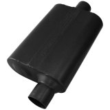 Flowmaster 40 Series Delta Flow 409 Stainless Steel 2.5 Inch Muffler 842541 Muffler, Series, 2 1/2 in. Inlet/2 1/2 in. Outlet, Steel, Black, Each thumbnail 4