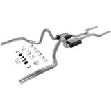 Flowmaster Stainless Steel American Thunder Exhaust Systems 817200 System, Thunder, Header-back, Dual, Stainless, Split Rear Exit, Buick, Chevy, Pontiac, Kit thumbnail 4