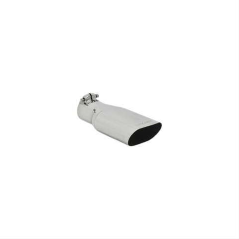 Flowmaster Oval, Polished 2.50 Inch Exhaust Tip 15385 Tip, Single, Clamp-on, Stainless, Polished, 2.5 in. Inlet I.D., 10 in. Length, Each