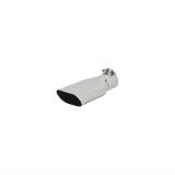 Flowmaster Oval, Polished 2.50 Inch Exhaust Tip 15385 Tip, Single, Clamp-on, Stainless, Polished, 2.5 in. Inlet I.D., 10 in. Length, Each thumbnail 3