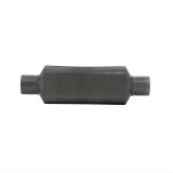 Flowmaster Super HP-2 409 Stainless Steel 2.25 Inch Muffler 12412409 Resonator, Steel, Black, in. Inlet/Outlet, 17 in. Length, 4 in. Diameter, Each thumbnail 2