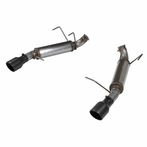 Flowmaster FlowFX Exhaust Systems 717877 System, Axle-Back, FlowFX, 409 Stainless Steel, 2.50 in. Diameter, Split Rear, Black Ceramic Tips, Ford, Kit thumbnail 4