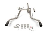 Flowmaster American Thunder Exhaust Systems 818169 System, Cat-back, Thunder, 409 Stainless Steel, 4.50 in. Black Ceramic Coated Tips, Dual Rear Exit, Ford, F150, Kit thumbnail 4