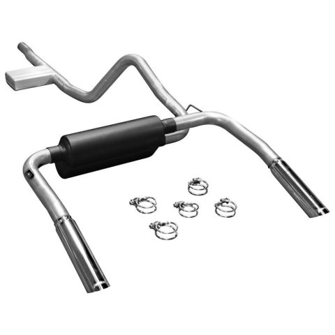 Flowmaster American Thunder Exhaust Systems 17358 Exhaust, Thunder, Cat-Back, Steel, Aluminized, Resonator, Polished Tips, 3.8L, Kit thumbnail 3