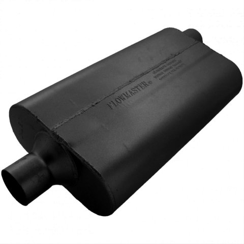 Flowmaster 50 Series Delta Flow Steel 2.25 Inch Muffler 942452 Muffler, Series, 2 1/4 in. Inlet/2 1/4 in. Outlet, Steel, Black, Each