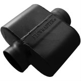 Flowmaster Delta Force 10 Series Steel 3.5 Inch Muffler 9435109 Muffler, One Chamber, 3 1/2 in. Inlet/3 1/2 in. Outlet, Steel, Black, Each thumbnail 1
