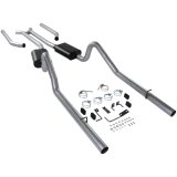 Flowmaster American Thunder Exhaust Systems 17382 System, Thunder, Header-Back, Steel, Aluminized, H-Pipe, Dodge, Plymouth, B-Body, Kit thumbnail 1
