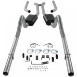 Flowmaster American Thunder Exhaust Systems 17382 System, Thunder, Header-Back, Steel, Aluminized, H-Pipe, Dodge, Plymouth, B-Body, Kit thumbnail 3