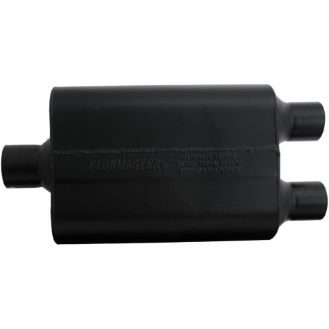 Flowmaster Super 44 Series Steel 2.5 Inch Muffler 9425452 Muffler, Series, 2 1/2 in. Inlet/2.25 in. Outlet, Steel, Black, Each