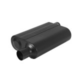 Flowmaster Stainless Steel Super 44 Series 409 2.25 Inch Muffler 842448 Muffler, Series, 2 1/4 in. Inlet/2 1/4 in. Outlet, Steel, Black, Each thumbnail 1