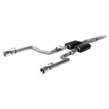 Flowmaster American Thunder Exhaust Systems 817758 Systems, Thunder, Cat-back, Dual, Stainless Steel, Natural, Rear Exit, Polished Tips, Dodge, 6.2L, 6.4L, Kit thumbnail 4
