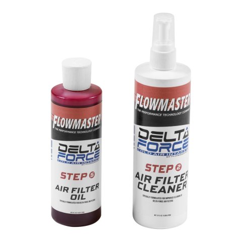 Flowmaster Air Filter Refresh Kits 615001 Cleaner/Oil, Kit, Red, 12 oz. Cleaner, 8 oz. Oil, Kit