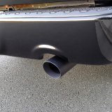 Flowmaster Round, Black 2.50 Inch Exhaust Tip 15356B Tip, Stainless Steel, Ceramic Coated, in. Inlet, 4.00 in. Outlet, Slant, Dodge, Ram, Pair thumbnail 1