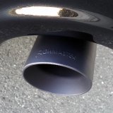 Flowmaster Round, Black 2.50 Inch Exhaust Tip 15356B Tip, Stainless Steel, Ceramic Coated, in. Inlet, 4.00 in. Outlet, Slant, Dodge, Ram, Pair thumbnail 4