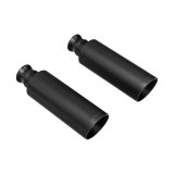 Flowmaster Round, Black 2.50 Inch Exhaust Tip 15356B Tip, Stainless Steel, Ceramic Coated, in. Inlet, 4.00 in. Outlet, Slant, Dodge, Ram, Pair thumbnail 8
