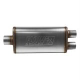 Flowmaster FlowFX 409 Stainless Steel 3 Inch Muffler 72288 Muffler, Series, in. Inlet/2.5 in. Outlets, Steel, Natural, Each thumbnail 4