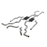 Flowmaster American Thunder Exhaust Systems 817940 System, Thunder, Crossmember back, Dual, Stainless, Split Rear/Split Side Exit, Chevy, GMC, Kit thumbnail 6