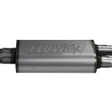 Flowmaster FlowFX Exhaust Systems 718114 System, FlowFX, Cat-back, Single, Stainless Steel, Natural, Split Side Exit, Black Ceramic Coated Tip, Chevy, GMC, Kit thumbnail 1