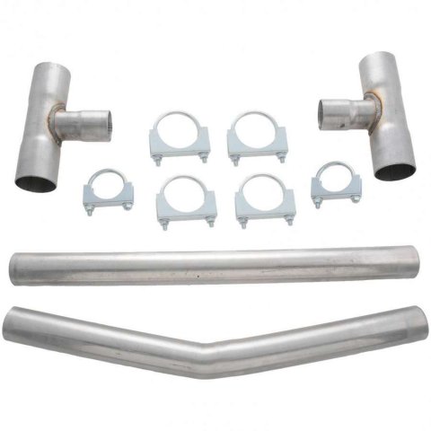 Flowmaster Universal Balance Pipe Kits 15920FM Crossover Pipe, H-Pipe, Tube, Steel, Aluminized, 2.5 in. Diameter, Kit thumbnail 1