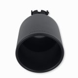 Flowmaster Round, Black 2.50 Inch Exhaust Tip 15404B Tip, Clamp-On, 304 Stainless Steel, Ceramic Coated, in. Inlet, 4.00 in. Outlet, 11.00 in. Length, Universal, Each thumbnail 1
